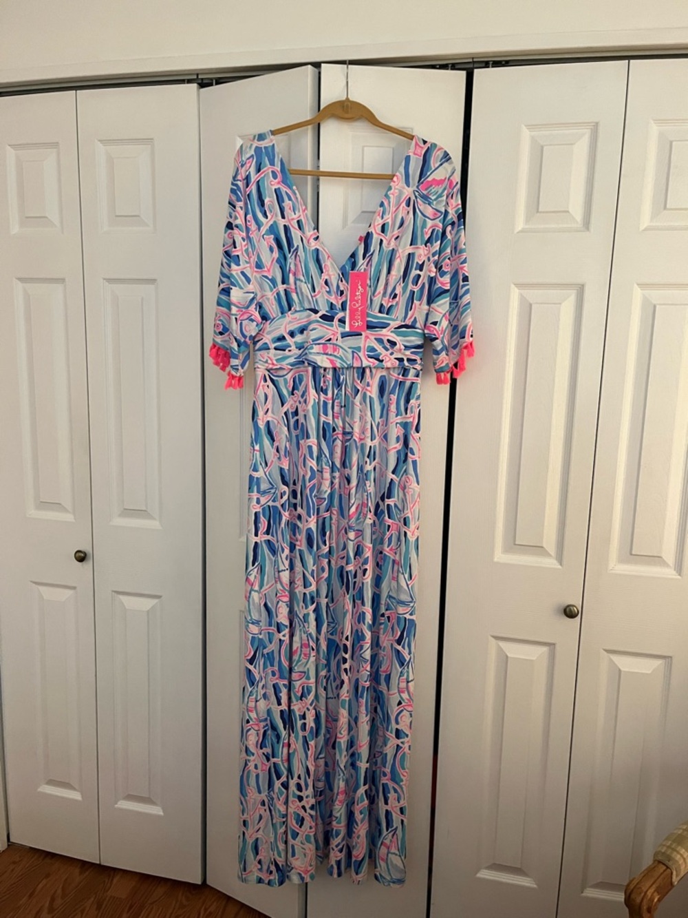 Lilly Pulitzer Pink and Blue Printed Dress